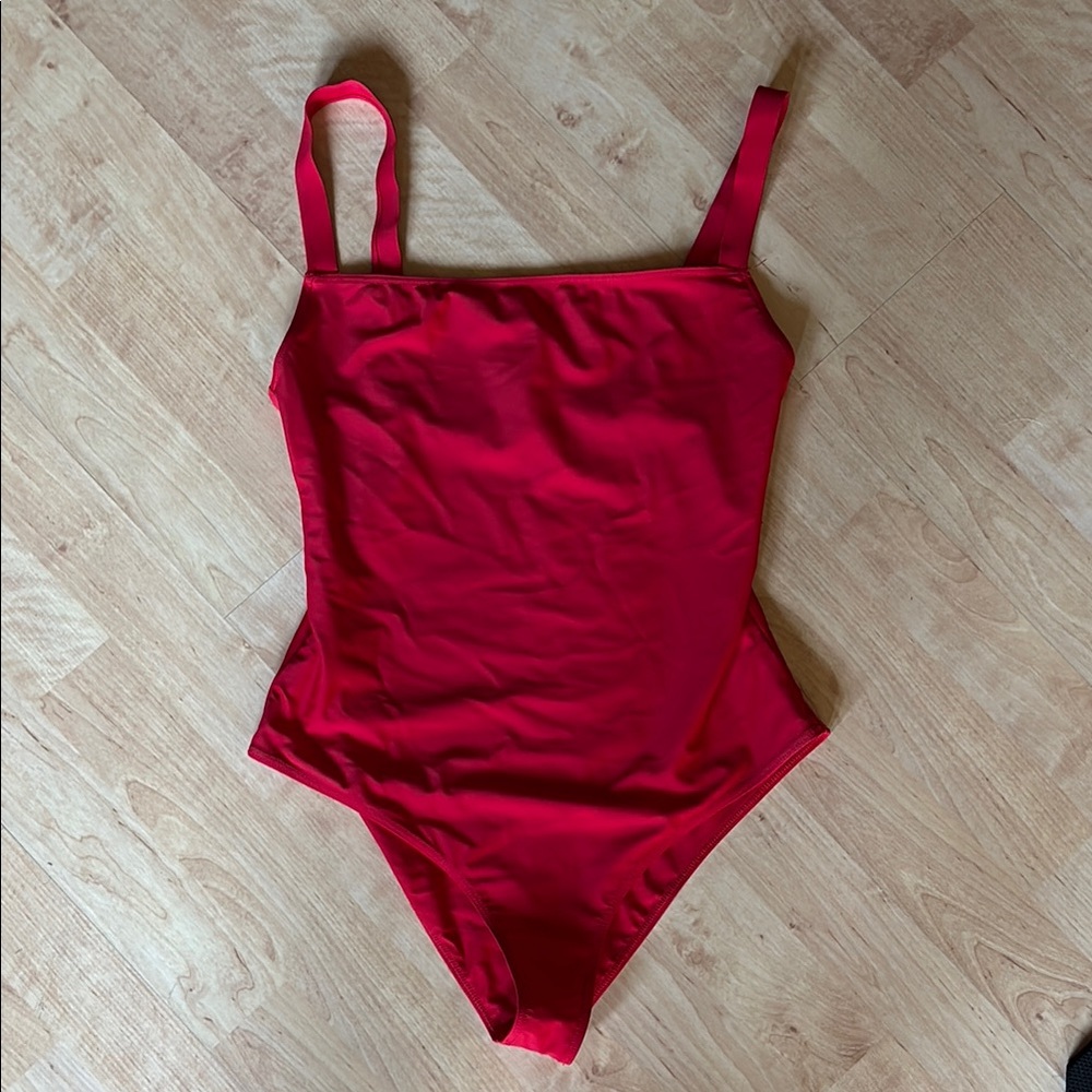Reformation Red One-Piece Swimsuit, size medium